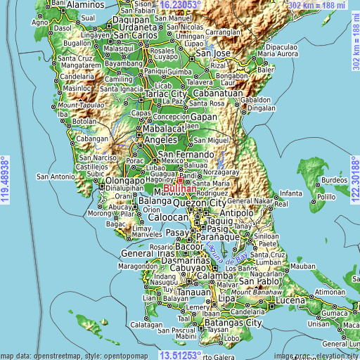 Topographic map of Bulihan