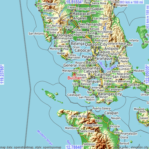 Topographic map of Bulihan