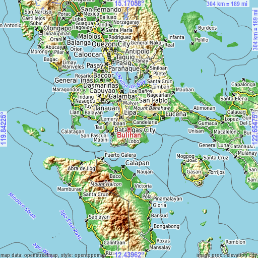 Topographic map of Bulihan