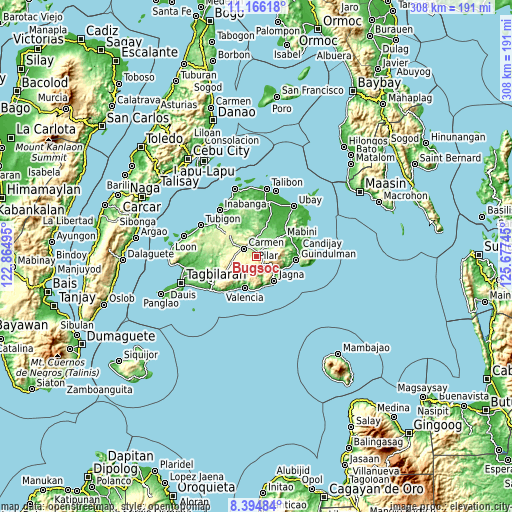 Topographic map of Bugsoc