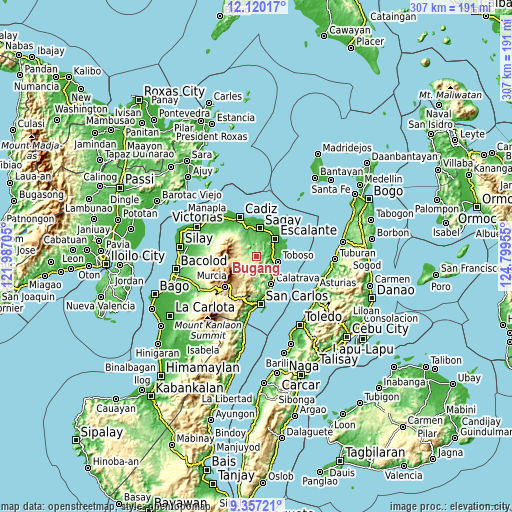 Topographic map of Bugang