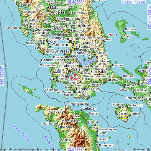 Topographic map of Boot