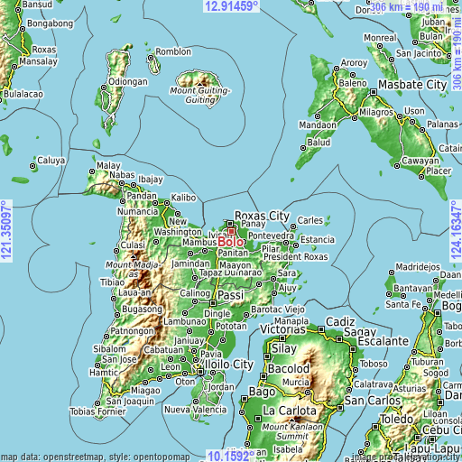 Topographic map of Bolo