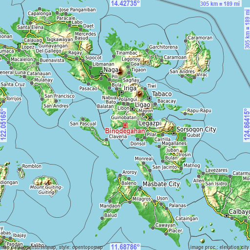 Topographic map of Binodegahan