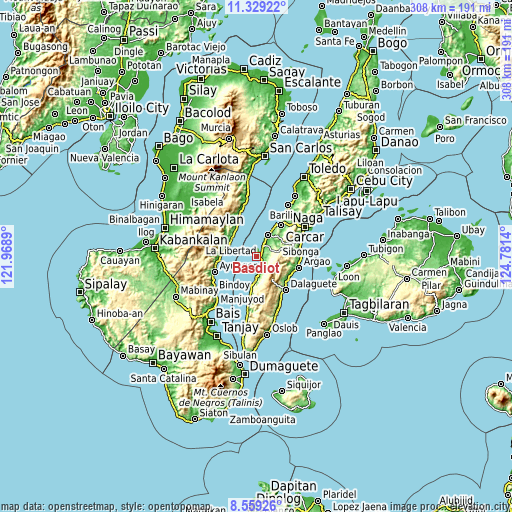 Topographic map of Basdiot