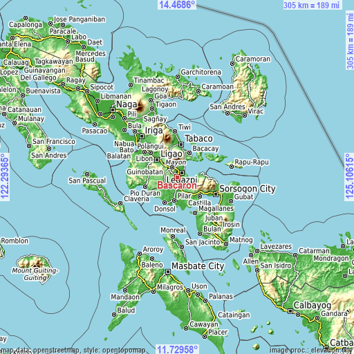 Topographic map of Bascaron