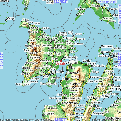 Topographic map of Banate