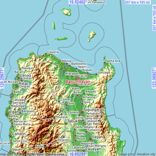 Topographic map of Bagumbayan