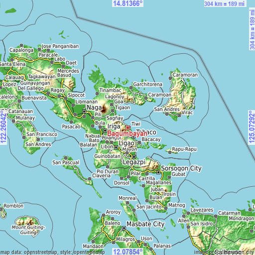 Topographic map of Bagumbayan