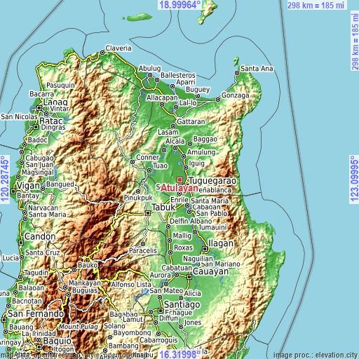 Topographic map of Atulayan