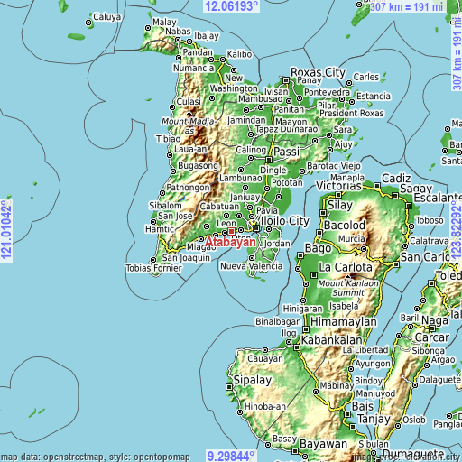 Topographic map of Atabayan