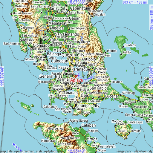 Topographic map of Aplaya