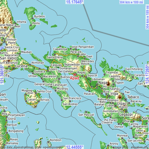 Topographic map of Apad