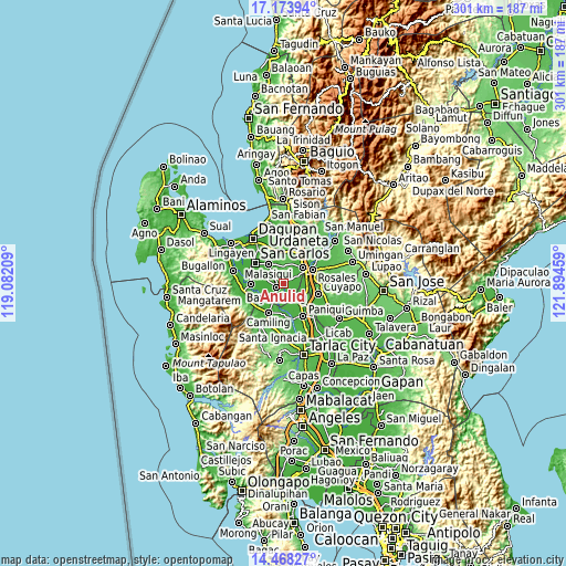 Topographic map of Anulid