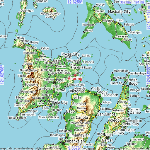 Topographic map of Anoring