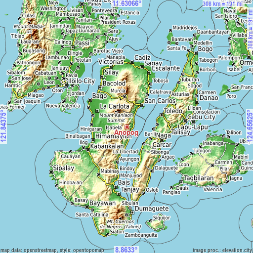 Topographic map of Anopog