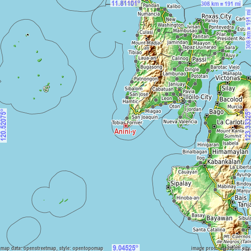 Topographic map of Anini-y