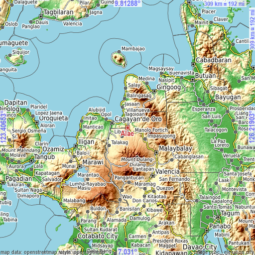 Topographic map of Alae