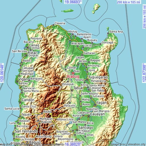 Topographic map of Alabug