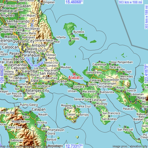 Topographic map of Alabat