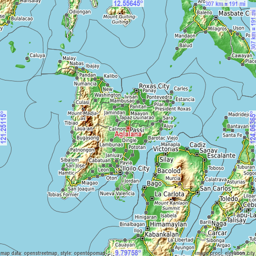 Topographic map of Aglalana