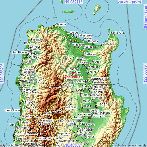 Topographic map of Accusilian