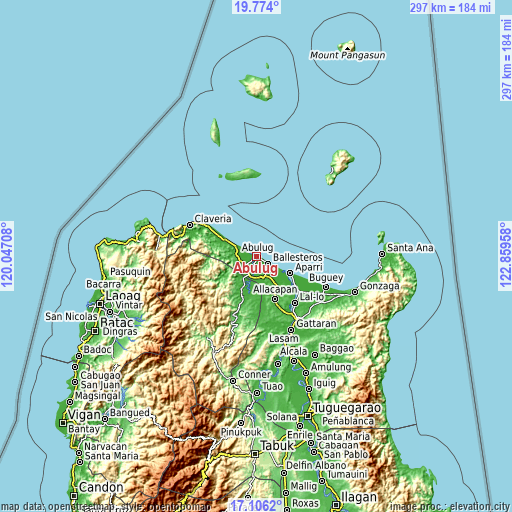 Topographic map of Abulug