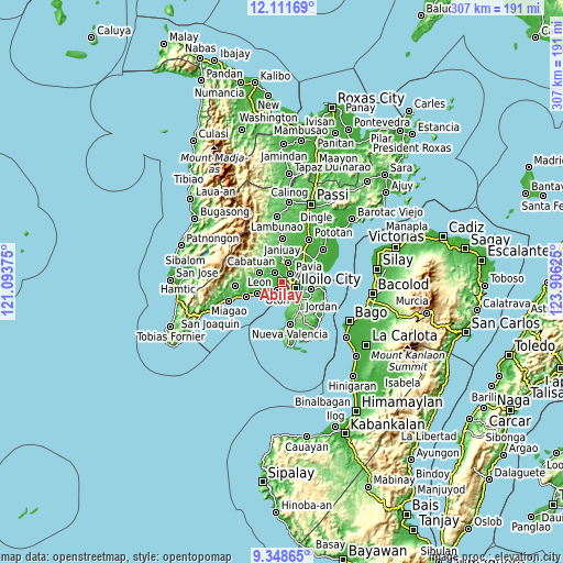 Topographic map of Abilay