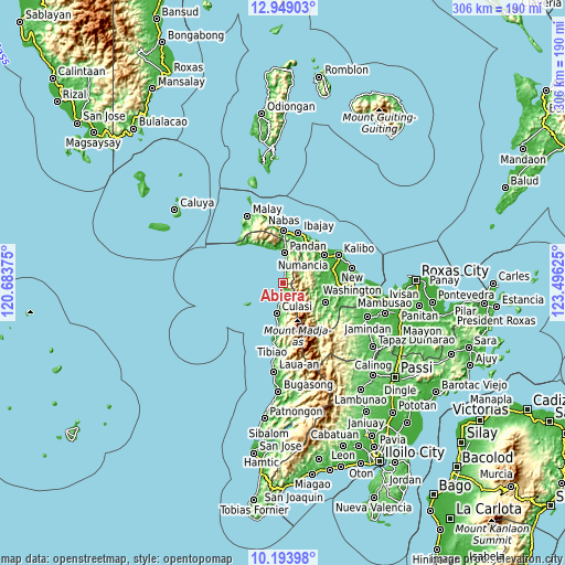 Topographic map of Abiera