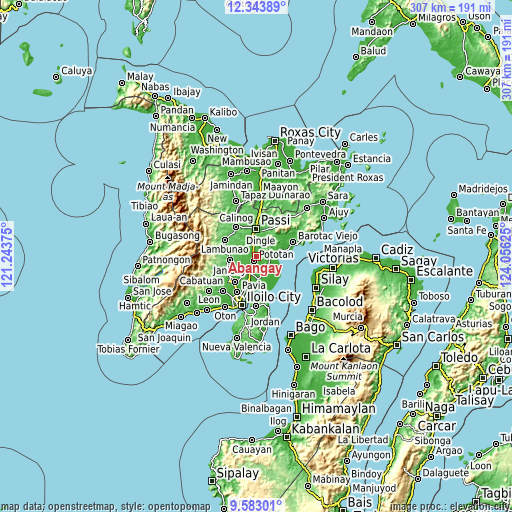 Topographic map of Abangay