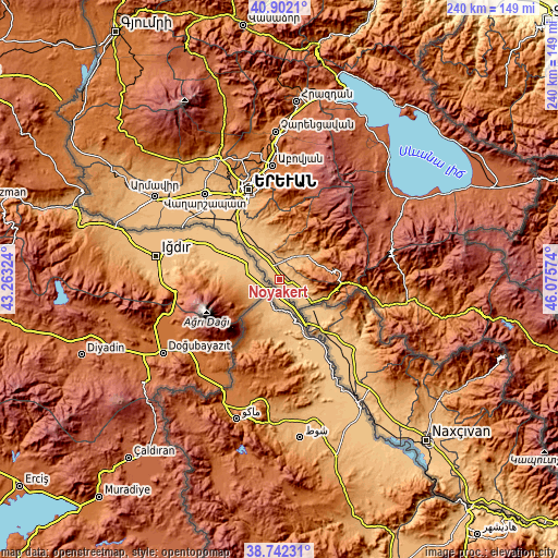 Topographic map of Noyakert