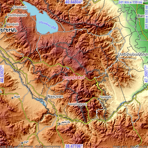 Topographic map of Angeghakot’
