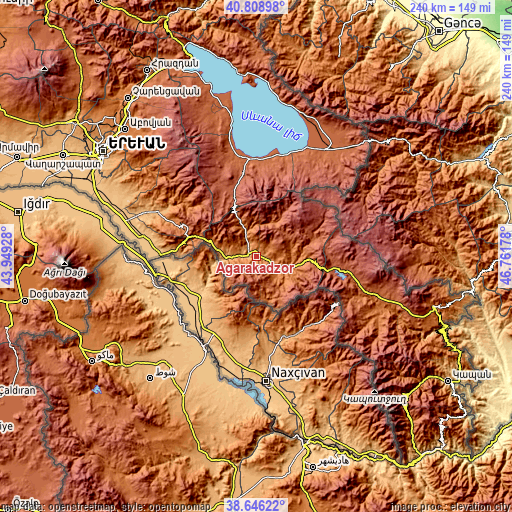 Topographic map of Agarakadzor