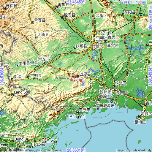 Topographic map of Siyang