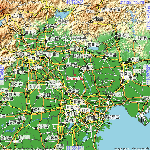 Topographic map of Nanrenfu