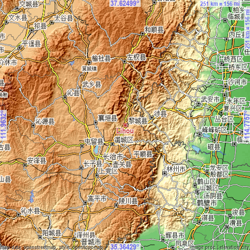 Topographic map of Lihou