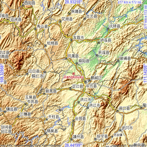 Topographic map of Jiangkouxu