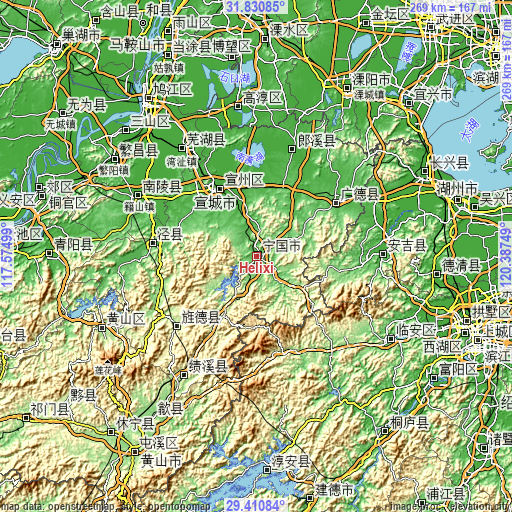 Topographic map of Helixi