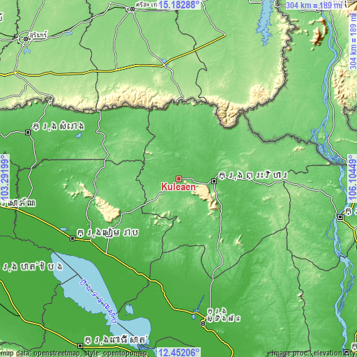 Topographic map of Kuleaen