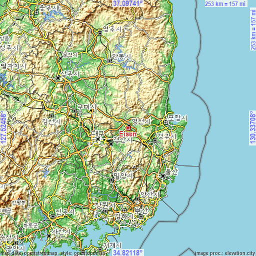 Topographic map of Eisen