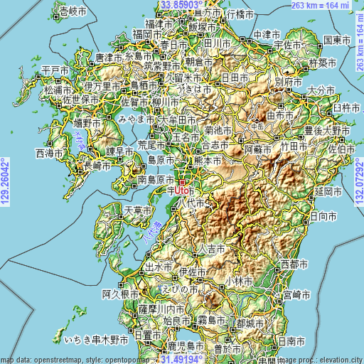 Topographic map of Uto