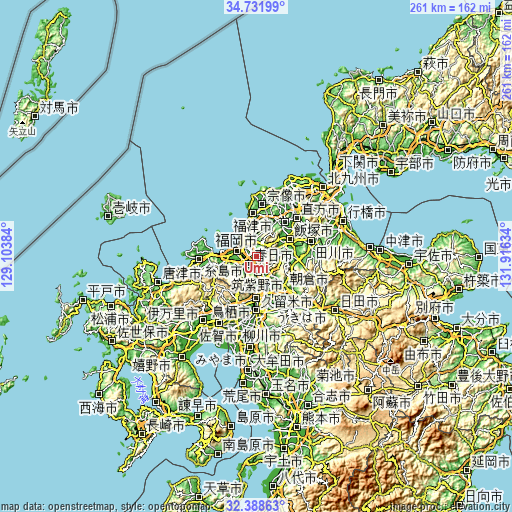 Topographic map of Umi