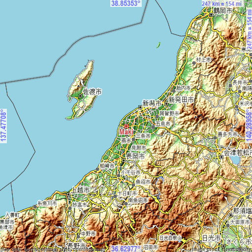 Topographic map of Maki