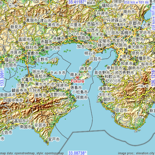 Topographic map of Fukura