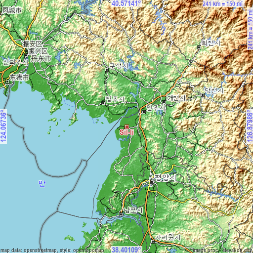 Topographic map of Sil-li