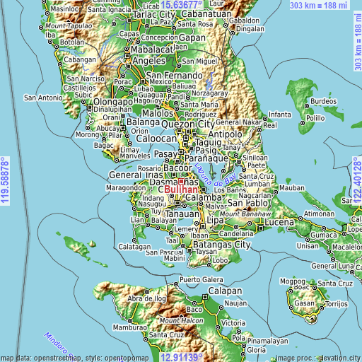 Topographic map of Bulihan