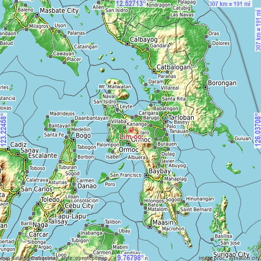 Topographic map of Lim-oo