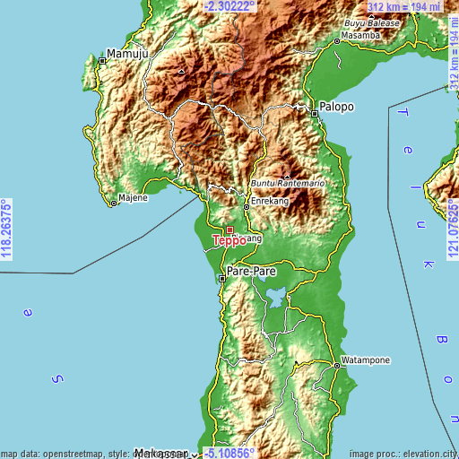 Topographic map of Teppo