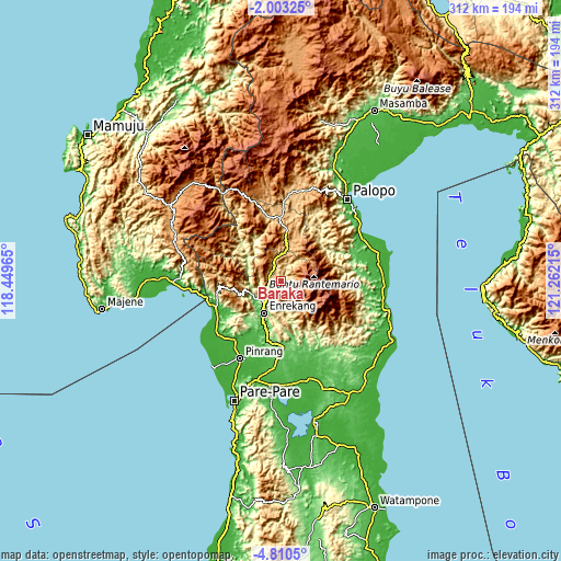 Topographic map of Baraka