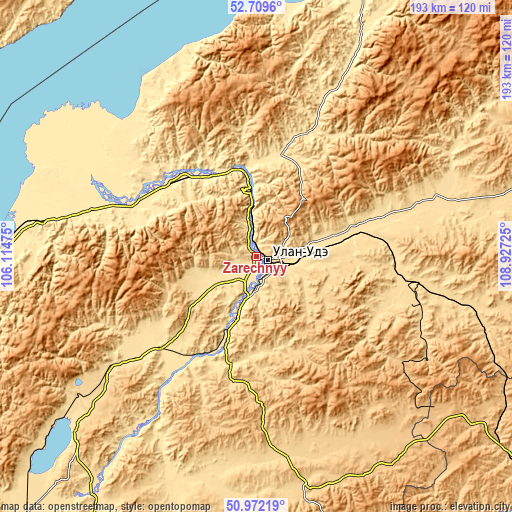 Topographic map of Zarechnyy